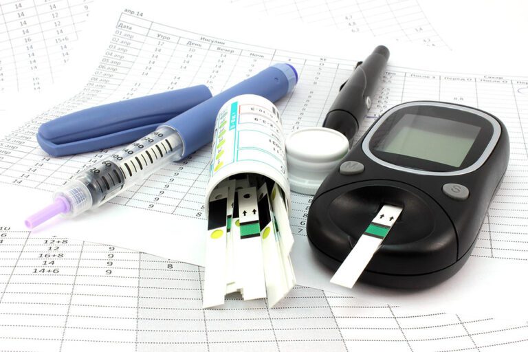 Insulin and glucose monitor.