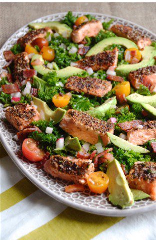 Spicy Salmon Summer Salad