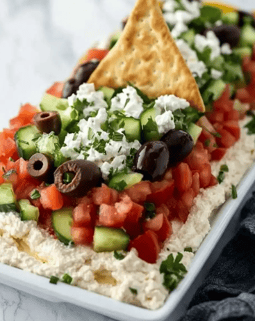 greek seven layered dip
